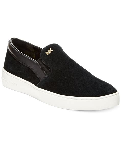 michael kors keaton sneakers black|women's keaton slip on sneakers.